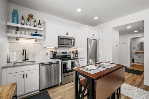 Bright open kitchen area