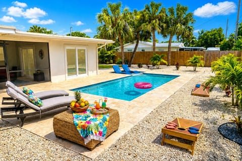 Luxurious heated pool means non-stop fun for adults and kids