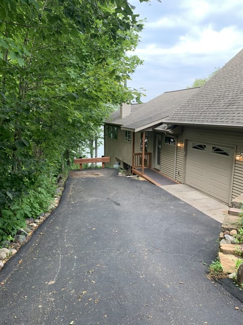 Main entry door down the driveway. Use caution walking/driving down! 