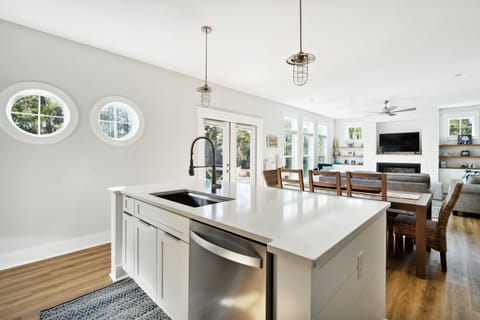 Kitchen to dining room view