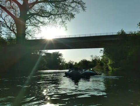 Floating the river by the new bridge. Approximately 3 hour float with TXSTubes