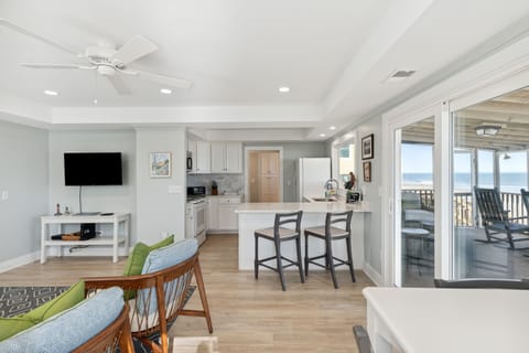 Entering the property, open dining room/ living room area