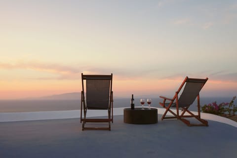 Terrace view sunset