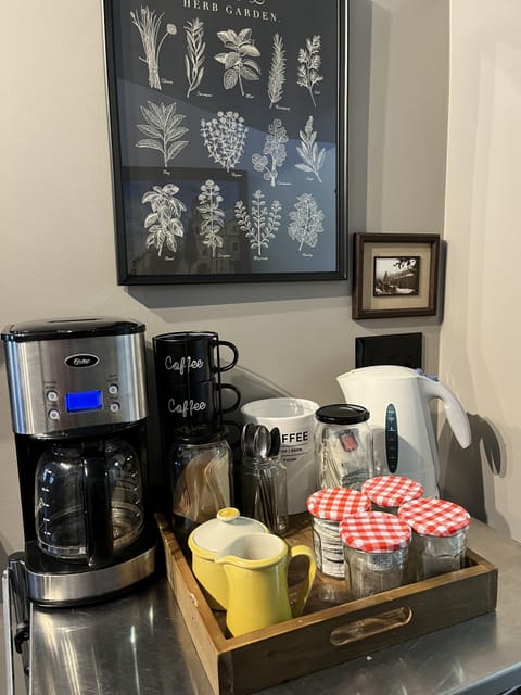 Coffee and tea bar, Cafe Bustelo and various teas provided. 