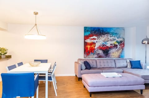 It is fully furnished with a nice decoration.