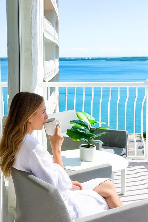 Morning coffee with a Brickell view—yes, please!