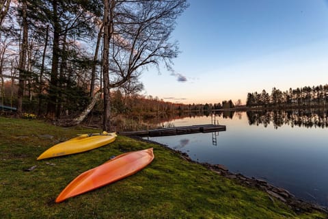 Enjoy a sunset stroll on the kayaks