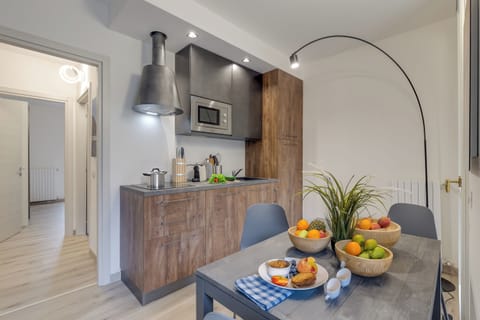 Kitchen and dining area