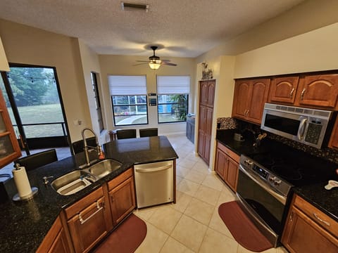 Kitchen from dining room doorway