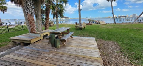 Plenty of outdoor seating areas