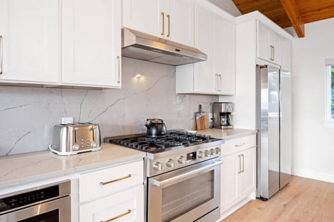 The kitchen had everything we needed to cook all of our meals at the house.-Sarah