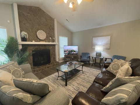 Large Living Room with Fire Place
