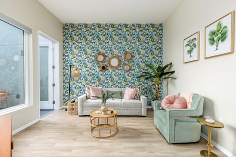 Cozy yet modern with sleek design features.
