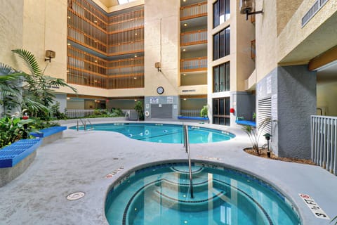 Indoor pool and hot tub
