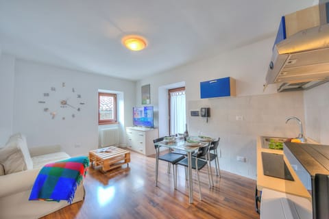 21-inch flat-screen TV with cable channels, TV