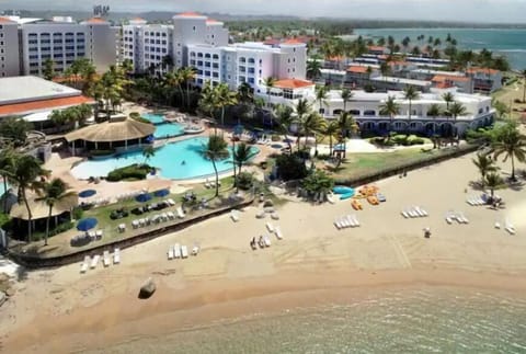 On the beach, white sand, beach bar