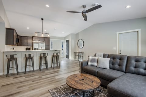 Great room with eat- kitchen
