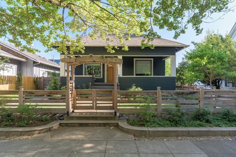 Front entry of our 1919 Craftsman cottage.
