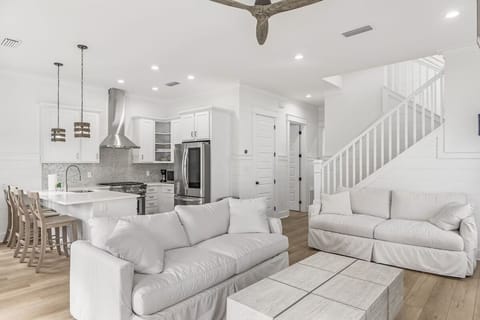 First Floor Den and Kitchen