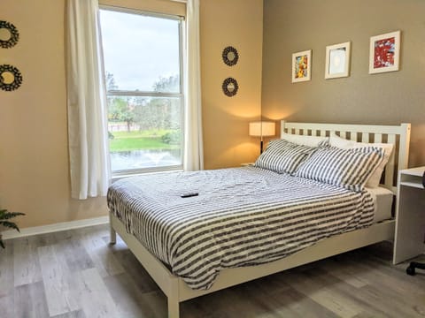 Master Bedroom with Queen Bed and Walk in Closet