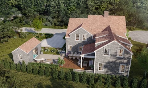 Birds-Eve view of property