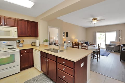 Condo, Multiple Beds (Waterside Village Condo 203) | Private kitchen | Oven, toaster