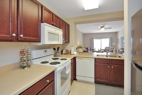 Condo, Multiple Beds (Waterside Village Condo 203) | Private kitchen | Oven, toaster
