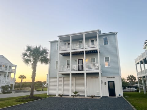 The house is on a corner lot, allowing for far more than average island privacy