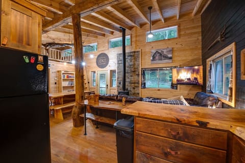 Chef's view of the gorgeous living area.