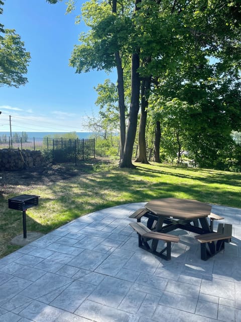 Enjoy a view of Lake Erie from the new patio in the backyard! Grill included!