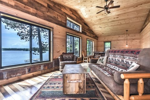 Large open great room with amazing views.