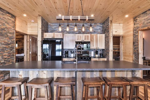 Plenty of space for meal prep on the beautiful countertops