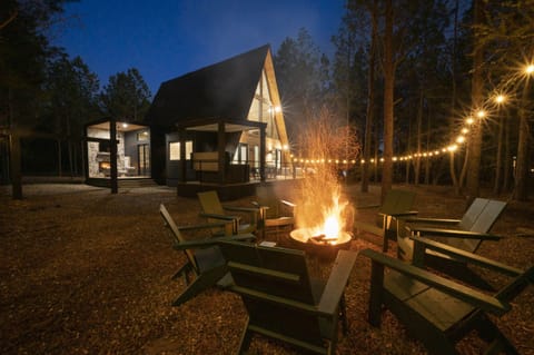 "Savor the moment with friends around the fire pit, sharing stories over cocktails or glasses of wine under the stars."