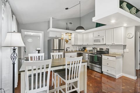 Seating for four guests