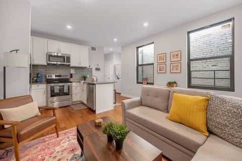 Living Room - Sectional Sofa Bed, Arm Chair, Console Table/Elevated Desk