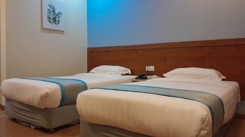 Deluxe Twin | Desk, blackout drapes, iron/ironing board, free WiFi