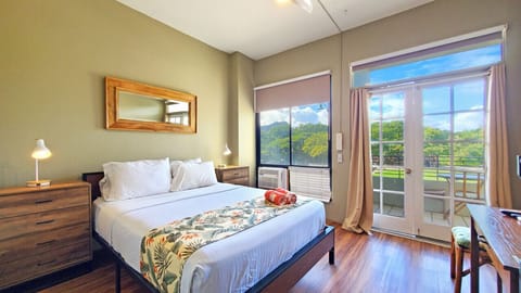 Studio 215 with French doors to private balcony