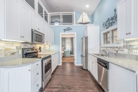 Fully equipped kitchen with everything you need to make a meal at home