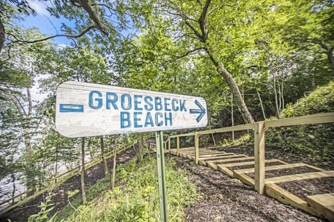 Access to the beach on Lake Michigan