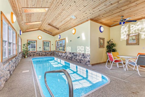 Private indoor swimming pool available year round at Hideaway Cabin