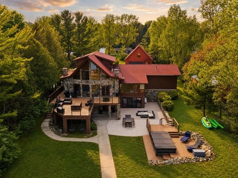 The hot tub, the lake breeze, the deck chairs… this is where the vacation officially begins.