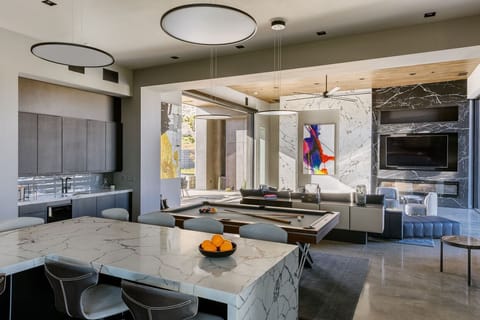 Socialize with everyone with the open kitchen to living space