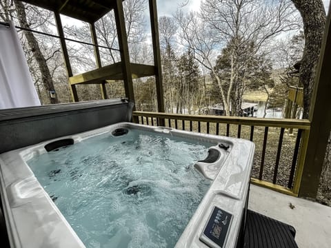 Hot Tub SPA looking directly at lake