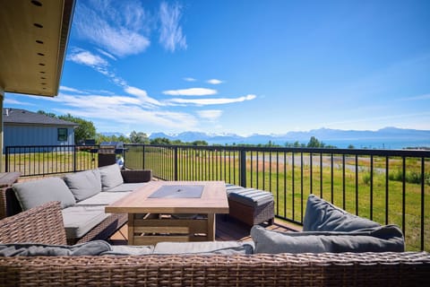 Large deck overlooking Kachemak Bay