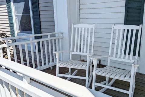 Enjoy a cold beverage and relax on the expansive decks of the clubhouse.