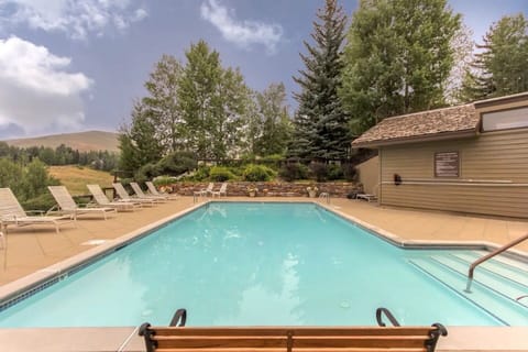 Sparkling summer swimming pool