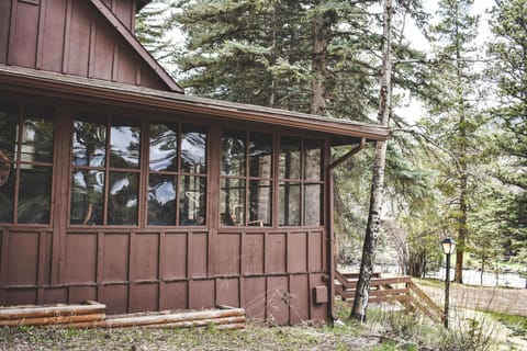 Historic cabin on Big Thompson River