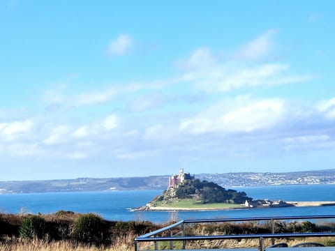 View from Balcony of St Michaels Mount and Mounts Bay