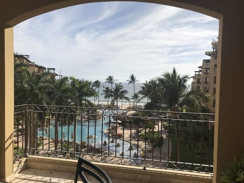 Terrace View overlooking the pools with an ocean view!