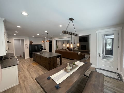 Spacious kitchen, plenty of room for more than one cook in the kitchen, pantry